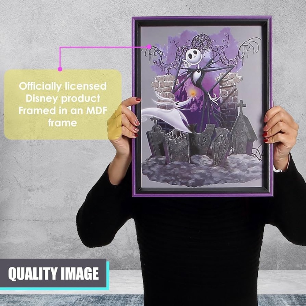POP Creations Disney Shadowbox Nightmare Before Christmas Jack Zero 11x14 Frame - Picture 3 of 7
